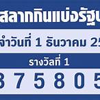 ผลสลากกินแบ่งรัฐบาล1/12/65